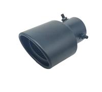 HXVGEGKPYK Punta Escape Punta De Silenciador Universal Negra De Acero Inoxidable para Tubo De Escape Recto De 37 Mm A 58 Mm Silenciador Escape