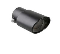 HXVGEGKPYK Punta Escape Punta Escape Universal para Coche Entrada 70 Mm Y Salida 76 Mm Silenciador Escape. Silenciador Escape(Black Straight)