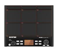 HXW PD705 Sample Pad for Sampling Sounds, Compact Multipad With 9 Velocity Sensitive Drum Pads, 592 Percussion Sounds, Support USB/MIDI In Out/AUX