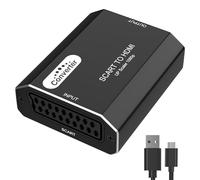 Hxwlo Convertidor de euroconector a HDMI, adaptador de euroconector a HDMI, Full HD 720P/1080P, convertidor de audio y vídeo para monitor HDTV, STB, VHS, Xbox, PS3, Sky Blu-ray, reproductor de DVD
