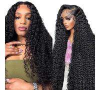 Hxxcoup 24 Inch Kinky Curly Human Hair Wig Glueless 13x1 Lace Front Wig Peluca de mujer de pelo real Unprocessed Brazilian 1B Natural Black Cabello humano Pre Plucked With Baby Hair for Woman