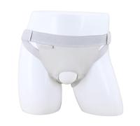 HXYhydrypd Cinturón for Hernia Inguinal Masculino, Faja de Soporte Ajustable con Almohadillas de Compresión, Faja Transpirable for Hernias Inguinales Simples o Dobles(Gray,88-104cm)