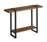 HXYhydrypd Consola Rústica Estante, Mesa de Entrada Industrial, Mesa de Sofá Estrecha for Sala de Estar, Pasillo, Recibidor, Acabado en Madera Natural(80cm/31in)