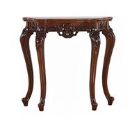 HXYhydrypd Consola Tradicional Semicircular, Mesa Recibidor Entrada, Mesa Auxiliar Antigua for Recibidor, Ideal for Sala de Estar y Pasillo(Brown,90cm/35in)