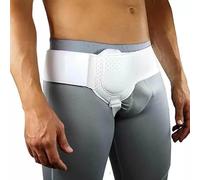 HXYhydrypd Faja Hernia Inguinal Hombre, Soporte de Hernia Inguinal Ajustable con Almohadilla de Compresión Extraíble, Recuperación Postoperatoria(White)