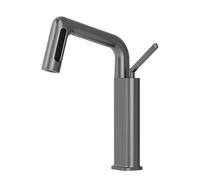 HXYhydrypd Grifo Baño con Rotación de 360° y Rociador Extraíble, 3 Modos, Diseño de Elevación, Grifo de Lavabo para Cocina de RV y Uso Comercial(Gray)