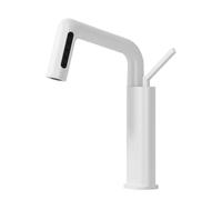 HXYhydrypd Grifo Baño con Rotación de 360° y Rociador Extraíble, 3 Modos, Diseño de Elevación, Grifo de Lavabo para Cocina de RV y Uso Comercial(White)