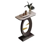 HXYhydrypd Mesa Consola con Estructura de Metal, Mueble de Entrada Recibidor, Mesa Auxiliar Multifuncional for Pasillo, Sala de Estar y Vestíbulo(Black,50cm/20in)