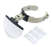 HXYIYG Lupa De Cabeza,Lupa De Tipo Anteojos Cabeza de Lente Grande con Lupa con Mano iluminada Lectura Libre Lupa 2X 3.5X 4.5X 5.5X F/Sello de colección (Magnification : 3.5X)