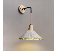 HXYSXHJUO Aplique de Pared Sencillo para el hogar, lámpara de Interior de un Solo Cabezal, Aplique de Cemento E26/E27, iluminación Decorativa WABI Sabi para Sala de Estar, Dormitorio y Fondo
