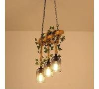 HXYSXHJUO Lámpara Colgante de Restaurante American Retro Hemp Rope, Estilo Pastoral, Creativa, Musical, para mostrador de Caja, Bar, cafetería, Tienda de té con Leche, Tienda de Ropa, Decora