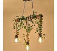 HXYSXHJUO Lámpara Colgante de Restaurante American Retro Hemp Rope HT Campana de música Pastoral Mostrador de Caja Bar Cafetería Tetería con Leche Tienda de Ropa Planta Decoración Lámpara de