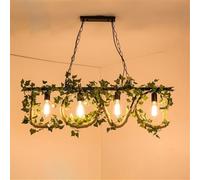 HXYSXHJUO Lámpara Colgante de Restaurante American Retro Hemp Rope HT Campana de música Pastoral Mostrador de Caja Bar Cafetería Tetería con Leche Tienda de Ropa Planta Decoración Lámpara de