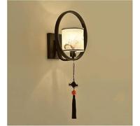 HXYSXHJUO Lámpara Colgante de Techo LED Negra Antigua - Aplique de Pared de Estilo Chino Retro para Restaurante, Dormitorio y Sala de Estar. Iluminación Elegante Tipo araña.