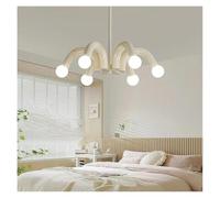 HXYSXHJUO Lámpara Colgante Estilo Crema Francesa para Dormitorio, Moderna lámpara LED Magic Bean Eye Care para habitación Infantil.