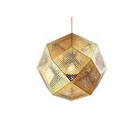 HXYSXHJUO Lámpara Colgante Nordic Creative Geometry Box hts Iron Golden Brick para Restaurante, lámpara de Techo Moderna y Sencilla para cafetería, lámparas de Techo para escaleras, decoraci