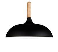 HXYSXHJUO Lámpara Colgante Sencilla de Madera Maciza, lámpara Colgante Moderna nórdica con Pantalla de Aluminio, lámpara de araña de Color Macaron con Casquillo E27 para Comedor y Dormitorio