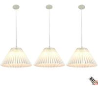 HXYSXHJUO Lámpara de araña de 14" Blanca, Colgante a Pilas, Regulable inalámbrica para Interiores, con Temporizador, Ideal para Comedor, Sala de Estar, Dormitorio o Cocina.