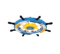 HXYSXHJUO Lámpara de araña Estilo náutico Pirata para Techo, con timón y Pantalla Parasol, Ideal para Habitaciones Infantiles. Accesorios para Dormitorio de niños, guardería y Sala de Estar