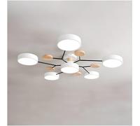 HXYSXHJUO Lámpara de araña Industrial Moderna, lámpara de Techo semiempotrada de 6 Luces para Sala de Estar, Dormitorio, Comedor y Cocina. Iluminación Blanca cálida, decoración Elegante para