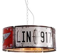 HXYSXHJUO Lámpara de araña Retro, ático, decoración Creativa de matrícula, lámparas de araña industriales de Hierro Forjado, ático hts E27, Restaurante, Bar, cafetería, Techo de Restaurante