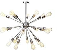 HXYSXHJUO Lámpara de araña Sputnik de 9 Pulgadas, Estilo Moderno de Mediados de Siglo, con Acabado Cromado. Lámpara Colgante de Techo Estilo Industrial Vintage para Sala de Estar, Comedor, d