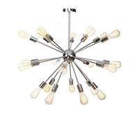 HXYSXHJUO Lámpara de araña Sputnik de 9 Pulgadas, Estilo Moderno de Mediados de Siglo, con Acabado Cromado. Lámpara de Techo Industrial Vintage para Sala de Estar, Comedor, Dormitorio y Vest