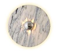 HXYSXHJUO Lámpara de Pared LED de luz cálida de un Solo Cabezal, Aplique Redondo Creativo, lámpara de Hierro y mármol de Estilo Industrial nórdico, luminaria Decorativa para Dormitorio, Alma