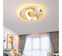 HXYSXHJUO Lámpara de Techo LED Infantil con diseño de Jirafa de Dibujos Animados para Dormitorio, iluminación Moderna Regulable con Mando a Distancia, diámetro 50 cm, diseño Creativo para be