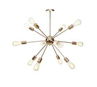 HXYSXHJUO Lámparas de araña Sputnik de 9 hts, Estilo Moderno de Mediados de Siglo, Colgantes de Estilo Industrial Vintage para Techo, Ideales para Sala de Estar, Comedor, Dormitorio y vestíb
