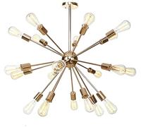 HXYSXHJUO Lámparas de araña Sputnik de 9 Pulgadas, Estilo Moderno de Mediados de Siglo, Colgantes de Techo Estilo Industrial Vintage para Sala de Estar, Comedor, Dormitorio y vestíbulo - Dor