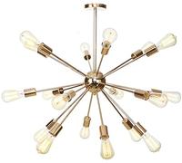 HXYSXHJUO Lámparas de araña Sputnik de 9 Pulgadas, Estilo Moderno de Mediados de Siglo, con Acabado Cromado. Lámpara Colgante de Techo Estilo Industrial Vintage para Sala de Estar, Comedor,