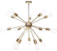 HXYSXHJUO Lámparas de araña Sputnik de 9 Pulgadas, Estilo Moderno de Mediados de Siglo, con Acabado Cromado. Lámpara Colgante de Techo Estilo Industrial Vintage para Sala de Estar, Comedor,