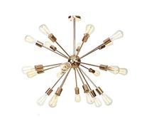 HXYSXHJUO Lámparas de araña Sputnik de 9 Pulgadas, Estilo Moderno de Mediados de Siglo, con Acabado Cromado. Lámpara de Techo Colgante de Estilo Industrial Vintage para Sala de Estar, Comedo