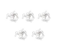 Hxyxbnhno 10 ganchos de acero inoxidable para loros, conector antioxidante para colgar nido de frutas, alimentador de pájaros, forraje de aves
