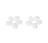 Hxyxbnhno 5 huevos de loro sólidos blancos sólidos para mejillas verdes, cuello de anillo para cacatúa, loro, gris africano, loros pequeños para pájaros grandes, guacamayo
