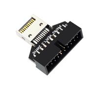 Hxyxbnhno Adaptador de cabecera USB C a USB 3.0, conector de conversión de placa base vertical tipo E