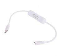 Hxyxbnhno Cable de extensión USB C macho a hembra con interruptores, carga y sincronización de datos para laptop, tablet, 30 cm/100 cm