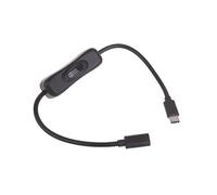 Hxyxbnhno Cable de extensión USB C macho a hembra con interruptores, carga y sincronización de datos para laptop, tablet, 30 cm/100 cm