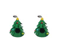 Hxyxbnhno Casa de hámster sirio para invierno, hamaca cálida para mascotas pequeñas, cama oscilante para jugar y dormir, decoración de Navidad, casa de Navidad