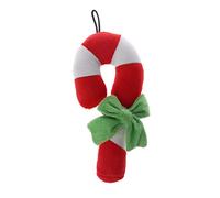 Hxyxbnhno Juguete de Navidad para perros con forma de bastón de peluche chirriante para perros pequeños