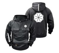 HXZESBLQW Sudadera con Capucha para Hombre Estilo Deportivo Prendas De Vestir Exteriores Tops R.es.i.d.en.t Jerséis Primavera Y Otoño Abrigo Suave Media Cremaller-SHuiSe||x_l