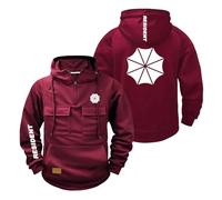 HXZESBLQW Sudadera con Capucha para Hombre Estilo Deportivo Prendas De Vestir Exteriores Tops R.es.i.d.en.t Jerséis Primavera Y Otoño Abrigo Suave Media Cremaller-JHonSe||s