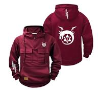 HXZESBLQW Sudadera con Capucha para Hombre Ropa De Abrigo F.u.ll.me.t.al Al.ch.e.mi.st Chaqueta Deportiva Gráfica Media Cremallera Primavera Y Otoño-JHonSe||s