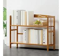 HXZJUIKL Estante para Libros de Escritorio, estantería para Escritorio de Oficina, con sujetalibros, Organizador de estantes de Escritorio de 2 Niveles