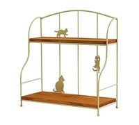 HXZJUIKL Estantería Estante De Escritorio Doble Estante De Almacenamiento De Cosméticos De Escritorio,Estante De Almacenamiento De Oficina,Soporte De Exhibición De Decoración para Dormitorio