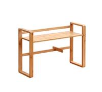 HXZJUIKL Estantería, Estante De Escritorio Estante De Almacenamiento De Librería De Oficina De Madera Maciza De Doble Capa para Estudio, Sala De Estar