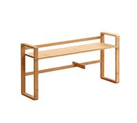 HXZJUIKL Estantería, Estante De Escritorio Estante De Almacenamiento De Librería De Oficina De Madera Maciza De Doble Capa para Estudio, Sala De Estar