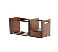 HXZJUIKL Estantería portátil Estantería de Escritorio Estantería de 4 Rejillas Revista de Documentos Estante para CD Dormitorio Cocina Estante telescópico con cajón pequeño Estante de Almacenamiento