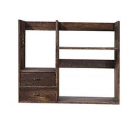 HXZJUIKL Estantería Tipo Eslinga, estantería de Almacenamiento Retro, estantería de Escritorio para Dormitorio de Estudio con Ventana salediza